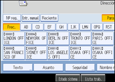 Ilustración de la pantalla panel de mandos