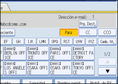 Ilustración de la pantalla panel de mandos
