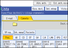 Ilustración de la pantalla panel de mandos