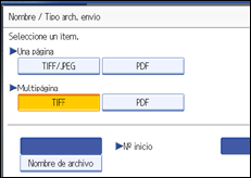 Ilustración de la pantalla panel de mandos