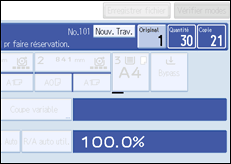 Illustration de l'écran du panneau de commande
