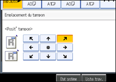 Illustration de l'écran du panneau de commande