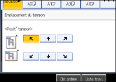Illustration de l'écran du panneau de commande