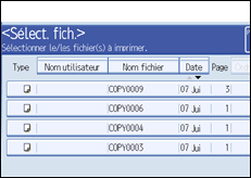Illustration de l'écran du panneau de commande