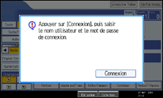 Illustration de l'écran du panneau de commande