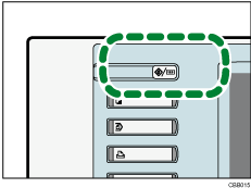 Illustration de la touche Compteur/Outils utilisateur