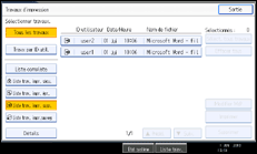 Illustration de l'écran du panneau de commande
