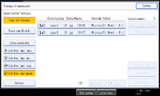 Illustration de l'écran du panneau de commande