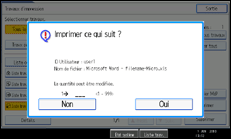 Illustration de l'écran du panneau de commande