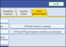 Illustration de l'écran du panneau de commande