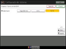 Il·lustració de pantalla del tauler d'operacions