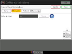 Il·lustració de pantalla del tauler d'operacions