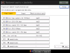 Ilustrace displeje ovládacího panelu