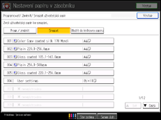 Ilustrace displeje ovládacího panelu