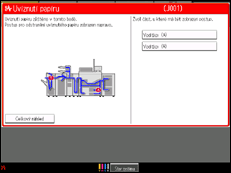 Ilustrace displeje ovládacího panelu