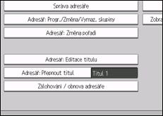 Ilustrace displeje ovládacího panelu