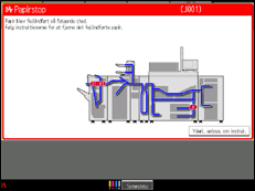 Illustration af betjeningspanelets skærm
