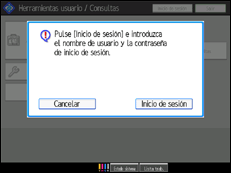 Ilustración de la pantalla panel de mandos