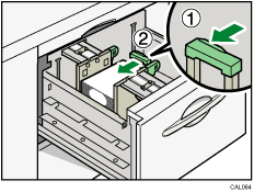 Ilustración de la bandeja de gran capacidad para grandes formatos