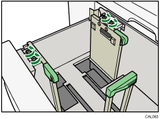 Ilustración de la bandeja de gran capacidad para grandes formatos