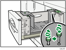 Ilustración de la bandeja de gran capacidad