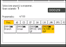 Ilustración de la pantalla panel de mandos