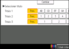 Ilustración de la pantalla panel de mandos