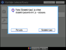 Käyttöpaneelin näytön kuvaus