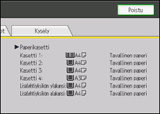 Käyttöpaneelin näytön kuvaus