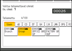Käyttöpaneelin näytön kuvaus