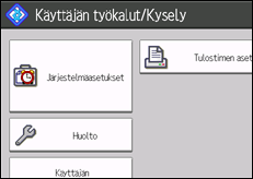 Kuva käyttöpaneelin näytöstä
