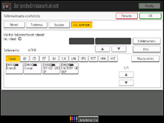 Käyttöpaneelin näytön kuvaus