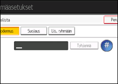 Käyttöpaneelin näytön kuvaus