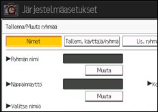 Käyttöpaneelin näytön kuvaus