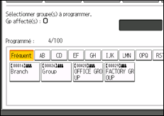 Illustration de l'&eacute;cran du panneau de commande