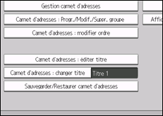Illustration de l'&eacute;cran du panneau de commande