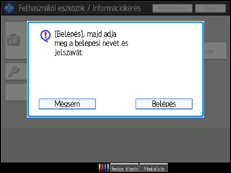 A kezelőpanel ismertetése