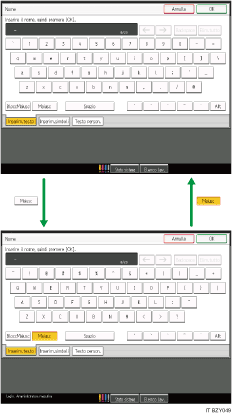 Descrizione dei tasti