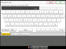 Illustrazione schermata pannello di controllo