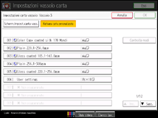 Illustrazione schermata pannello di controllo 