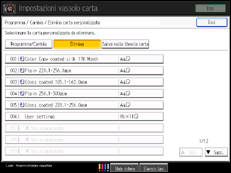 Illustrazione schermata pannello di controllo