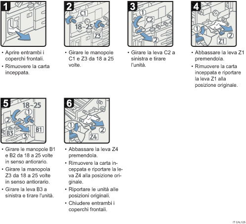 Illustrazione della procedura operativa.