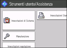 Illustrazione schermata pannello di controllo
