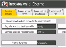 Illustrazione pannello operativo