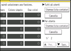 Illustrazione schermata pannello di controllo