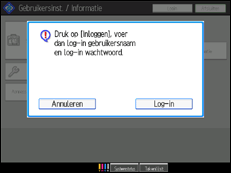 Schermafbeelding bedieningspaneel