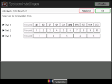 Schermafbeelding bedieningspaneel