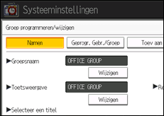 Schermafbeelding bedieningspaneel