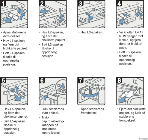 Illustrasjon av operasjonsprosedyren