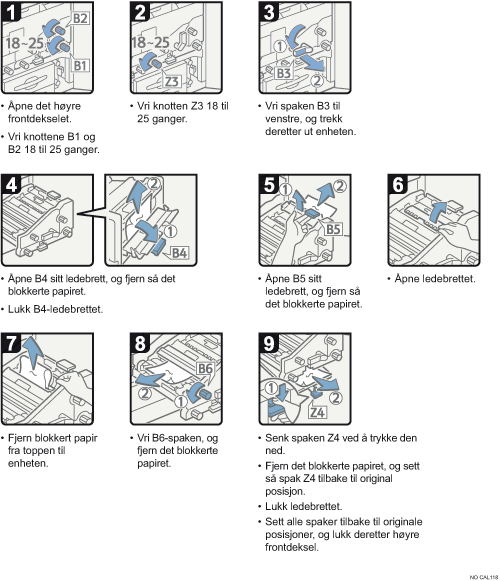 Illustrasjon av operasjonsprosedyren